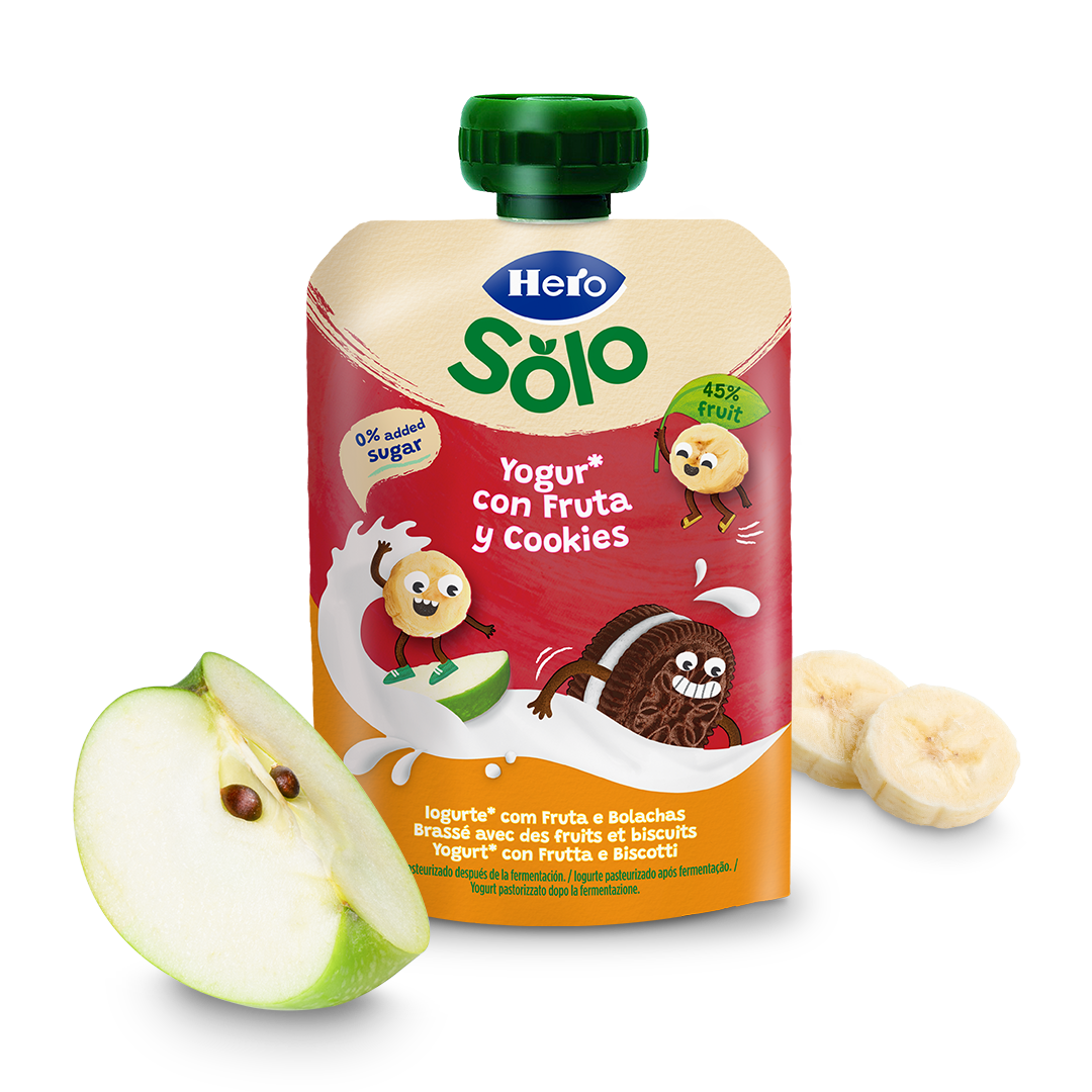 Bolsitas Jogur con Fruta y Cookies