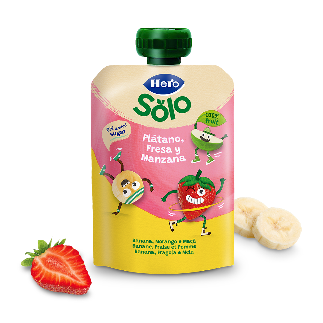 Bolsita Solo Platano Fresa Manzana