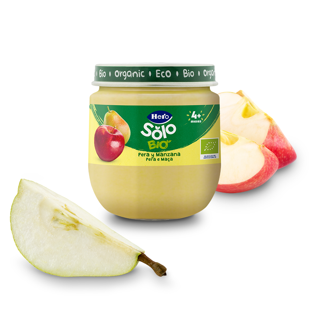 Tarrito Hero Solo Bio pera y manzana